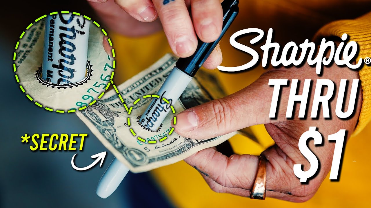 Sharpie THRU $1 Bill - TUTORIAL