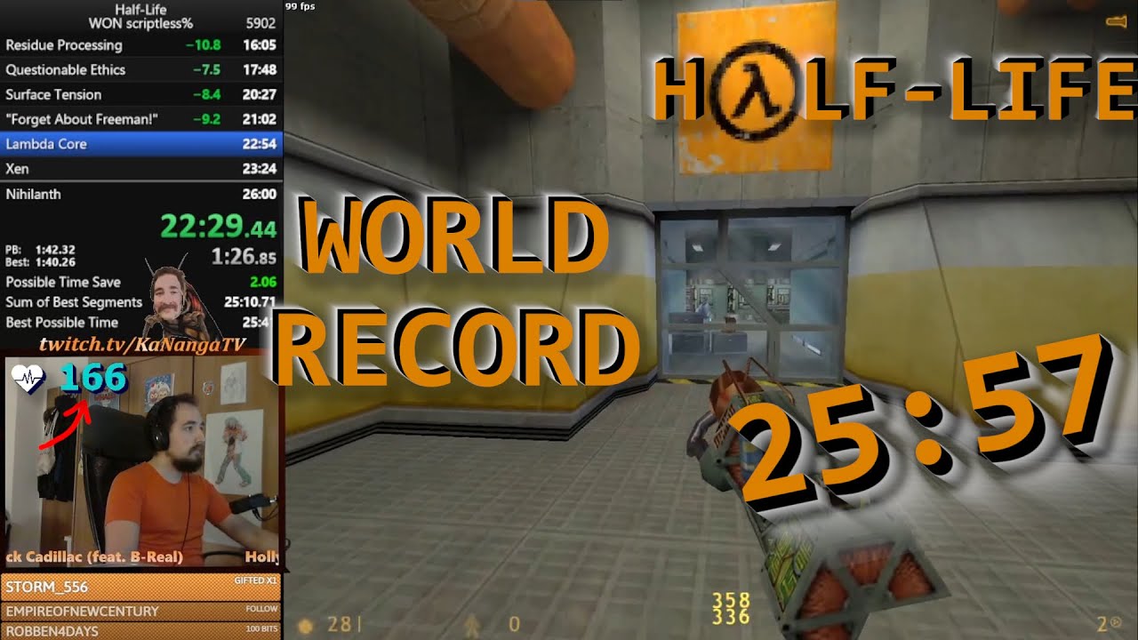 [Former WORLD RECORD] Half-Life in 25:57 scriptless Speedrun
