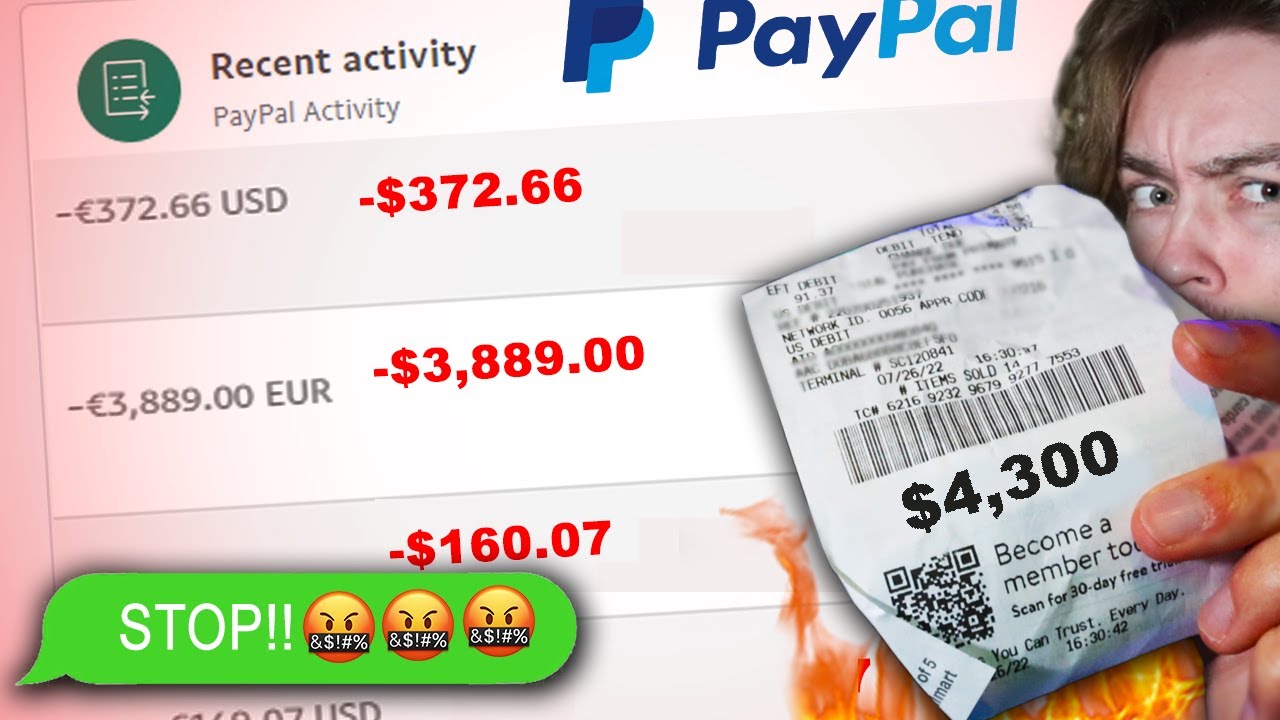Paypal Scammer Watches As I Spend ALL His Money