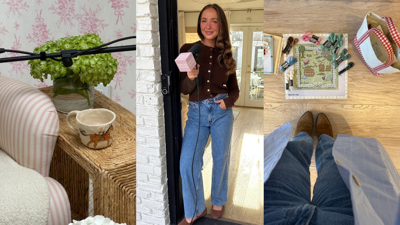 WEEK IN MY LIFE AT HOME 🏡🛁 blow out routine, recent reads, current projects, my morning routine