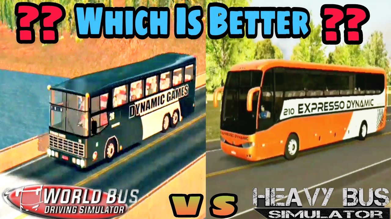 🔴World Bus Driving Simulator | VS | Heavy Bus Simulator | comparison Which is Better ??