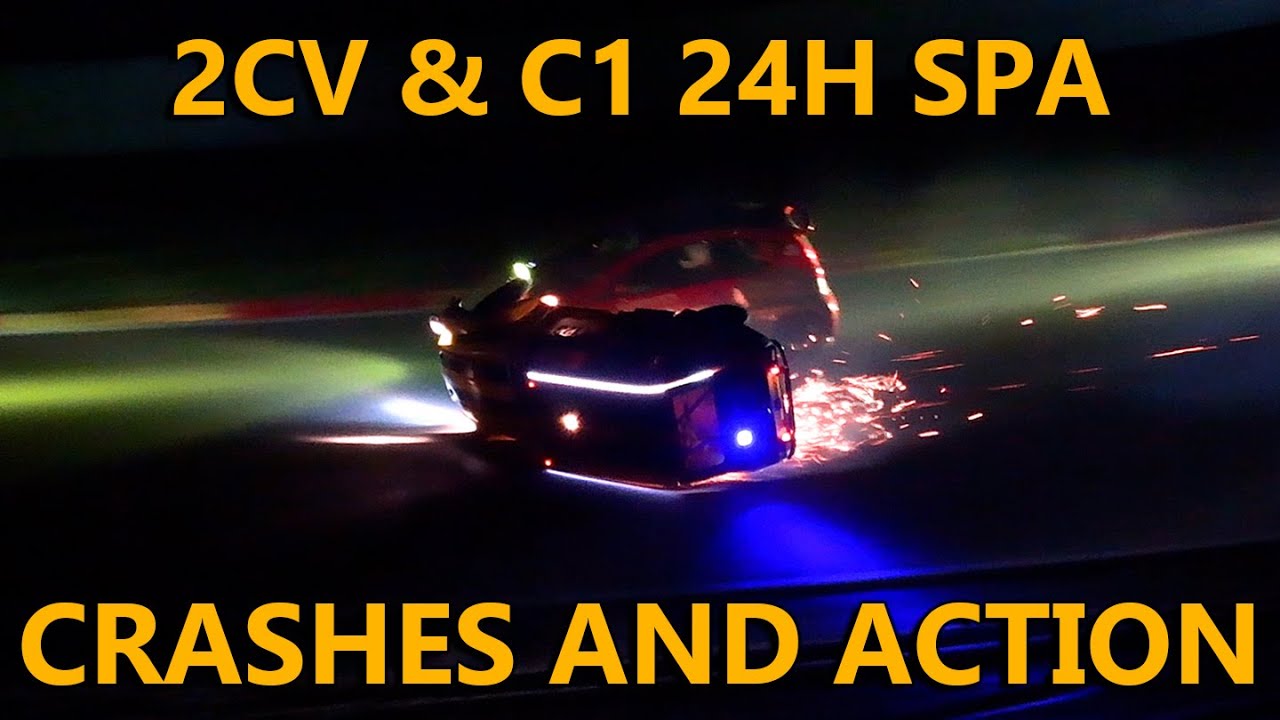 2CV & C1 24 Hours of Spa - Crashes and Action