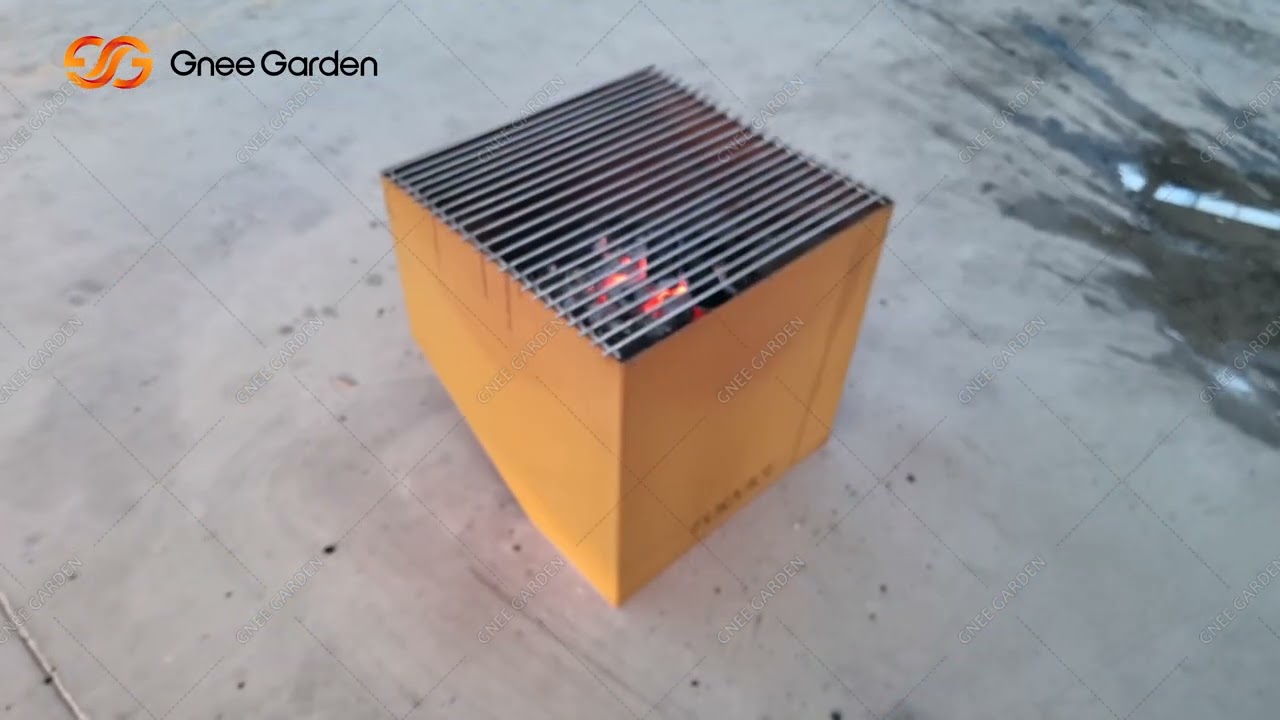 Corten Steel Fire Brazier Firewood Charcoal Burning