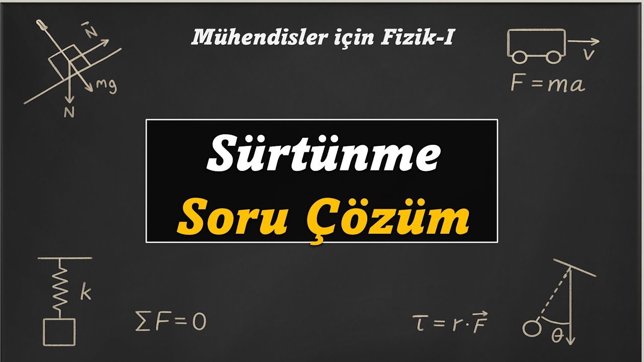 Sürtünme | Hareket Yasaları | Soru Çözüm | Üniversite Temel Fizik-1