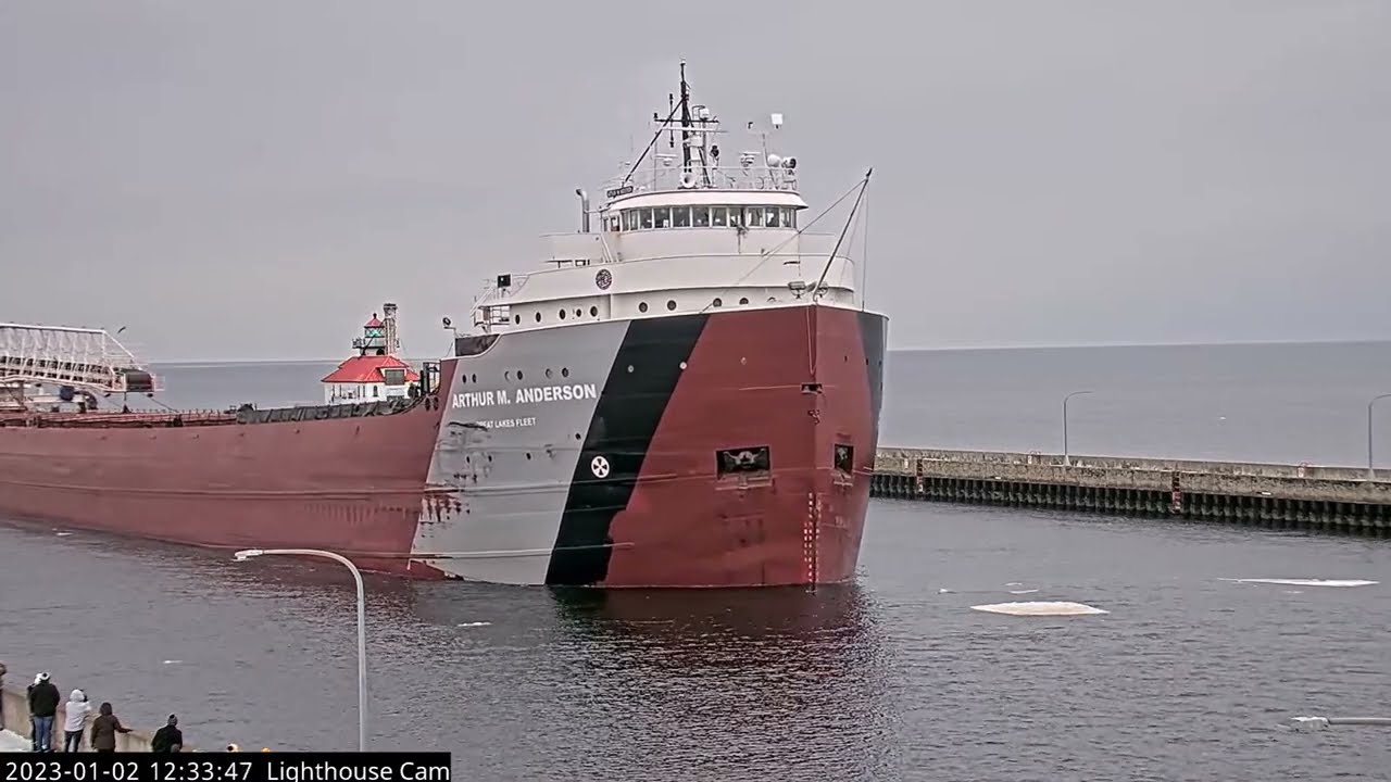 Floating History - Arthur M Anderson arrived in Duluth 01/02/2023