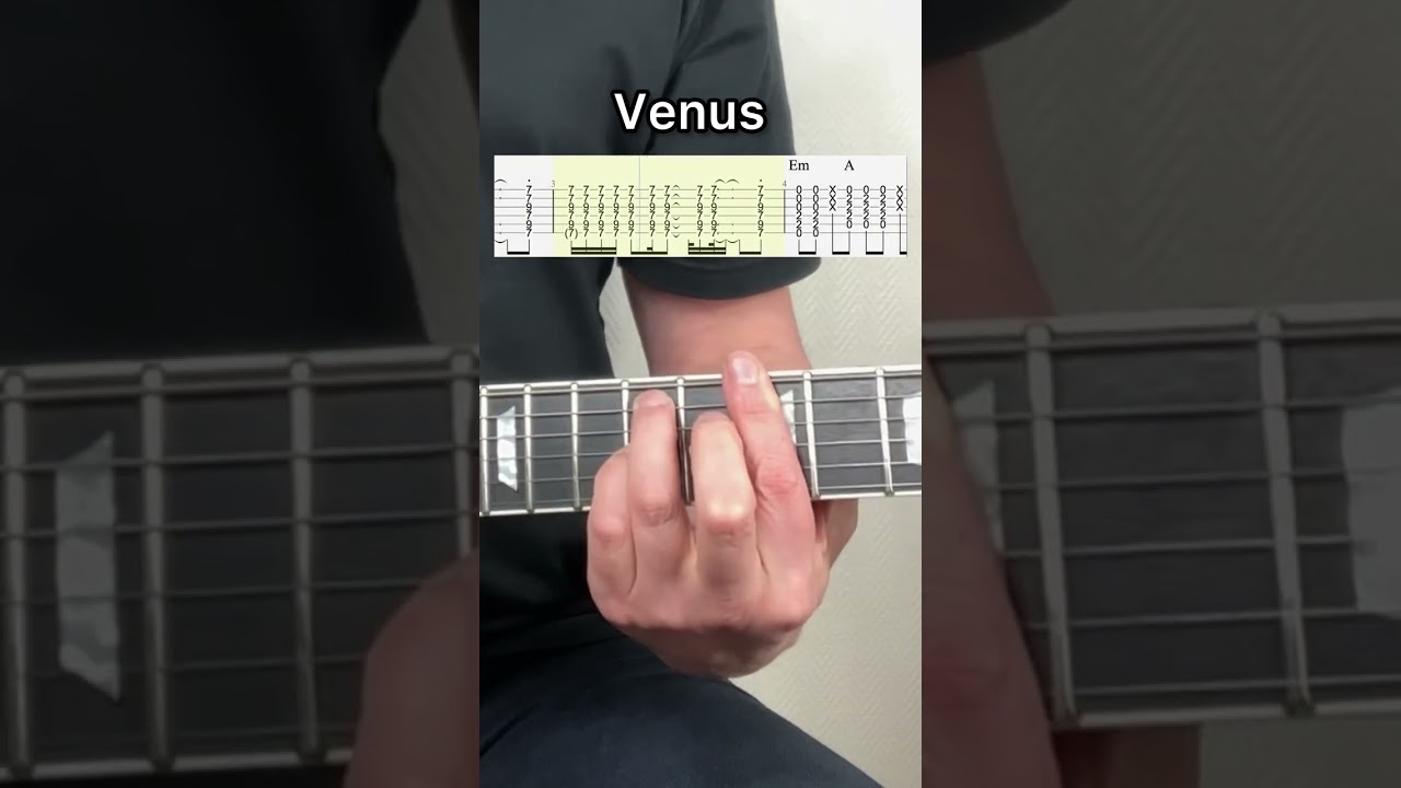 Venus Guitar + Tabs #guitarcover #guitartutorial #guitartabs #guitarlesson #guitar #music