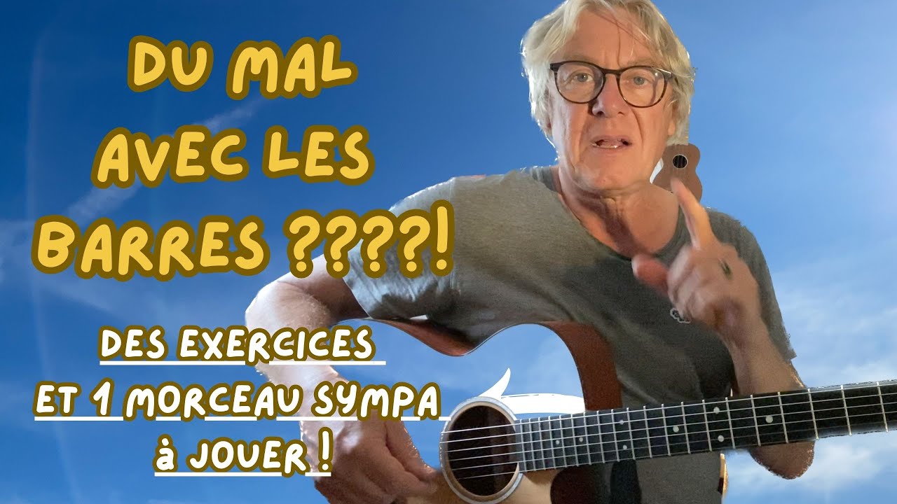 COMMENT jouer les BARRES ! Des exercices pour vous aider.#guitarra #guitar #guitare