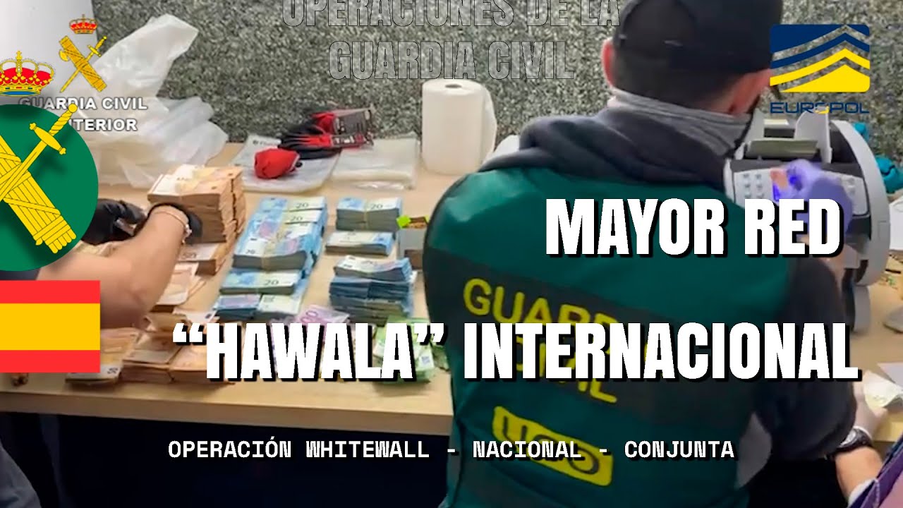 Desarticulada la estructura española de la mayor red “Hawala” internacional detectada