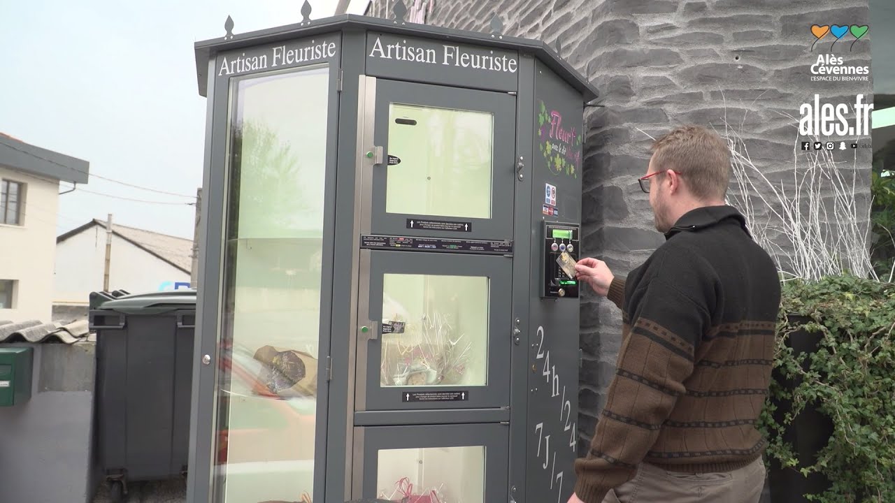 Fleur'T avec le dit vin : le premier distributeur automatique de fleurs du Gard est à Alès