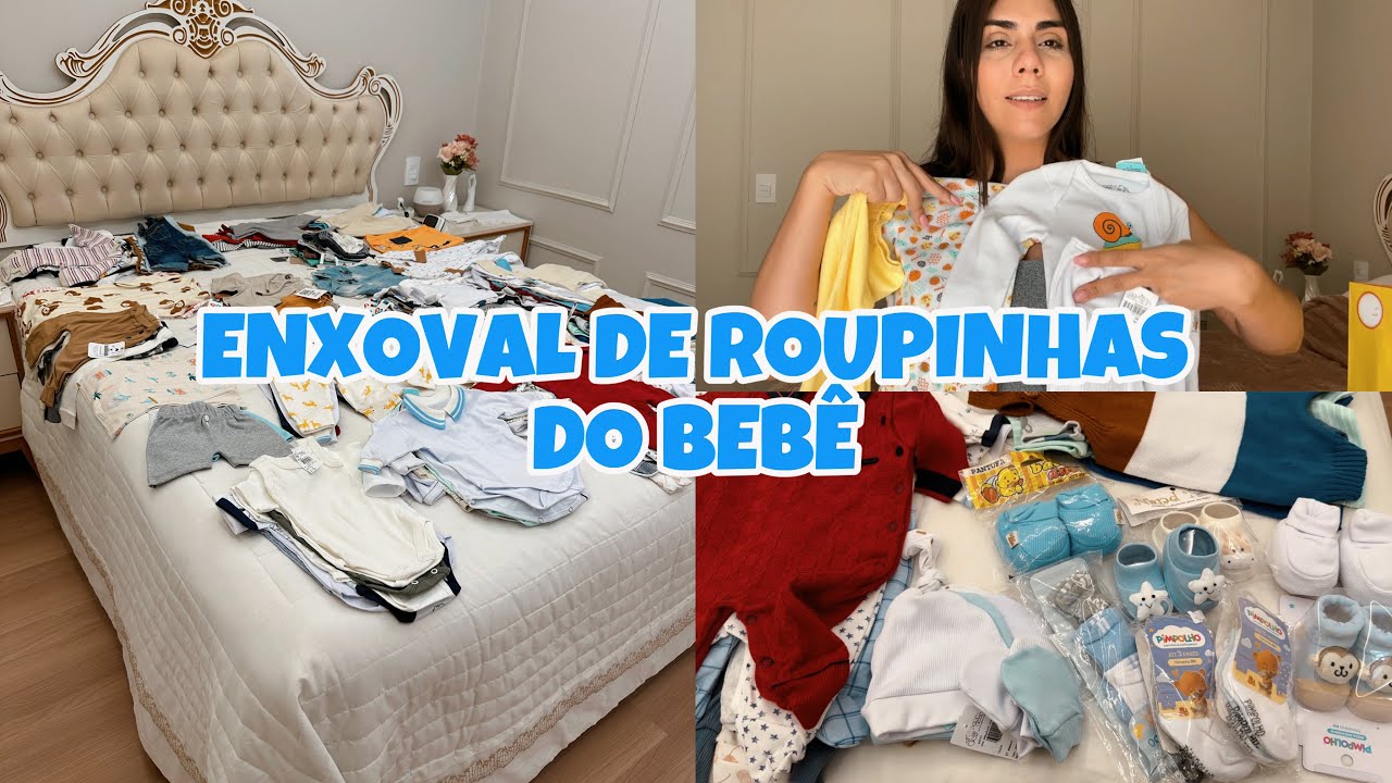 MOSTREI TODO O ENXOVAL DO BEBÊ 😍 Roupinhas / parte 01