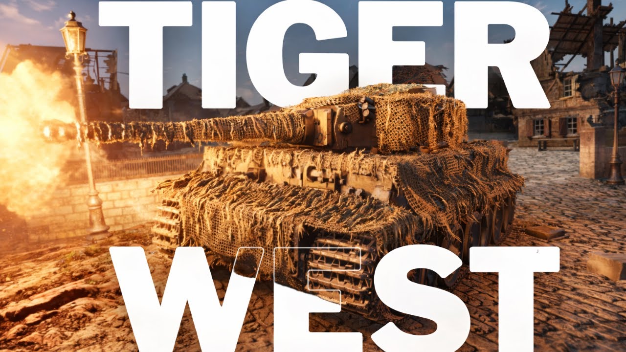 O destruidor alemão TIGER WEST - War Thunder - 4K 60FPS
