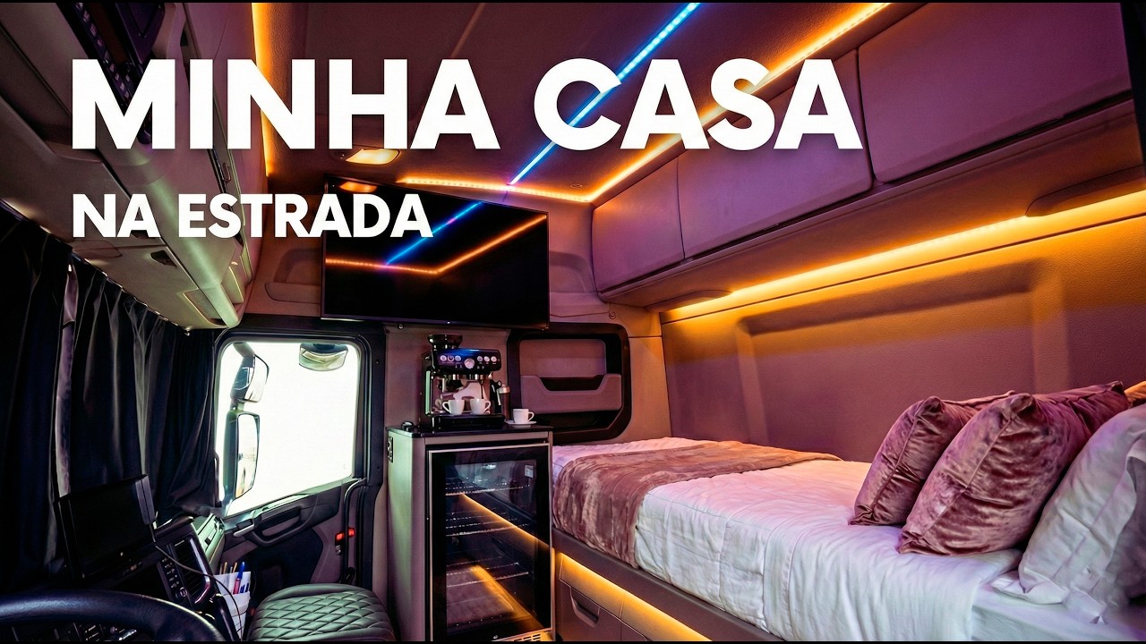 EU MORO AQUI  | Meu Novo Caminhão Por Dentro na Espanha 🇪🇸