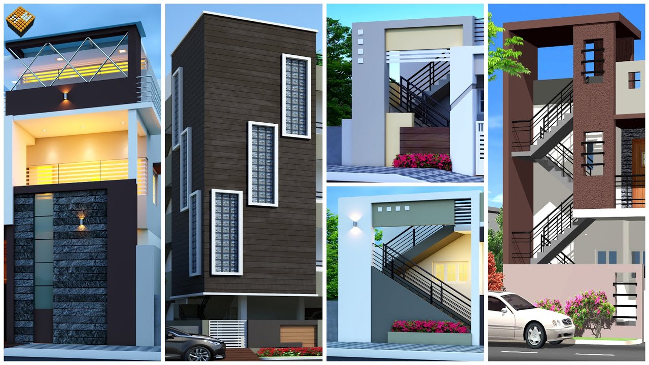 Unique Exterior Stair Case Wall Design Set 05