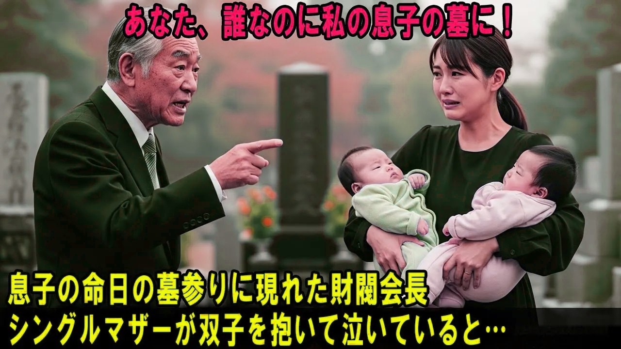 息子の命日に墓を訪れた財閥会長。シングルマザーの女性が双子を抱きしめて泣いていたが、その真実とは――#感動実話 #AIストーリー