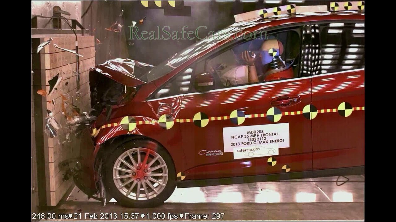 Ford C-Max Energi (2013) Crash Tests (Side-Pole, Front, Side)