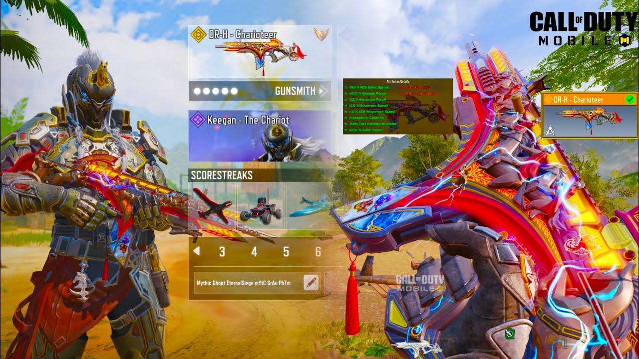 Cheapest Legendary DRH Charioteer looks amazing with Keegan The Chariot to drop insane CODM SND Clip