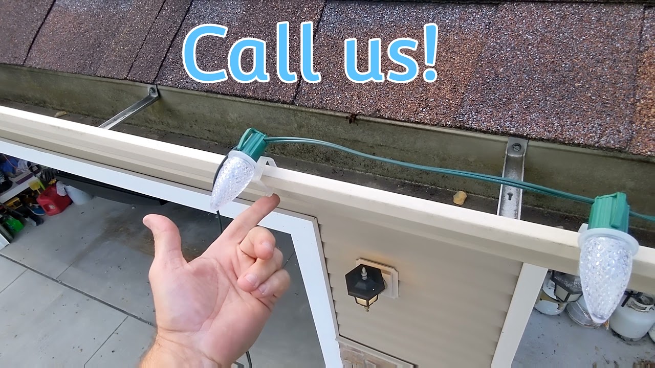 How to install C9 lights on gutters