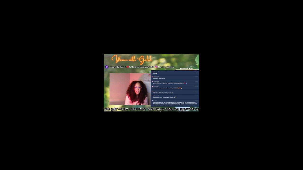 Woven with Gold Live Stream