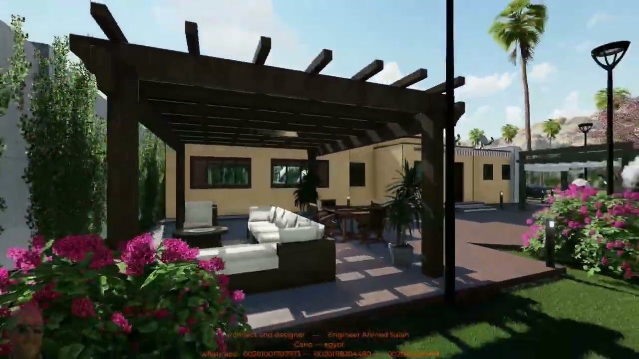 تصميم مزرعة الدكتور صالح الشمرانى بالرياض للمهندس احمد صلاح