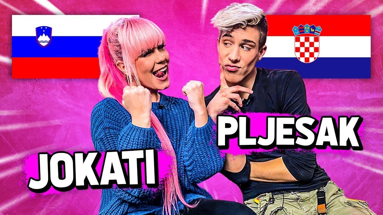 HRVAŠKI VS SLOVENSKI🇭🇷🇸🇮| Language Challenge | Nika Zorjan & Marco Cuccurin