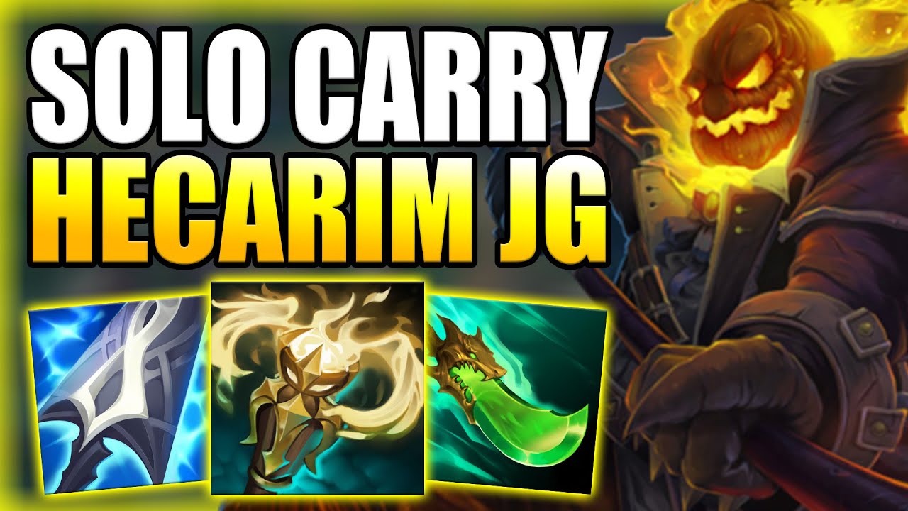 THIS BUILD ALLOWS HECARIM JUNGLE TO EASILY SOLO CARRY GAMES! - Best Build/Runes S+ League of Legends