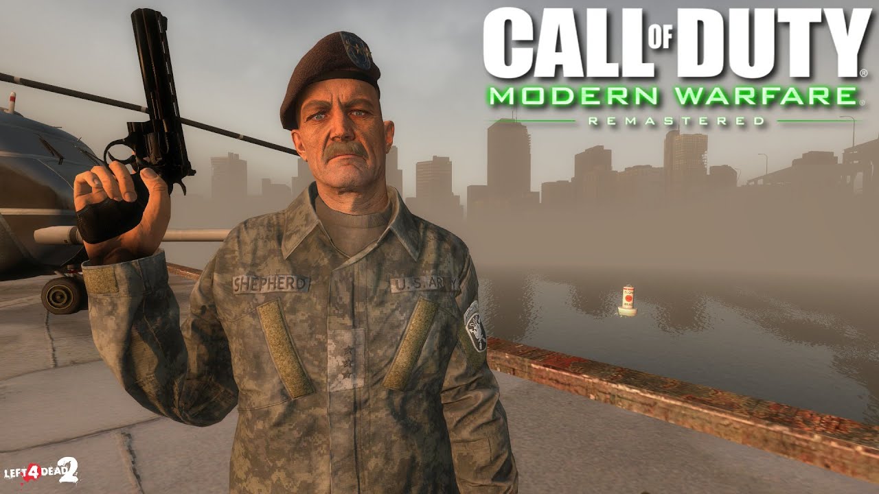 Left 4 Dead 2 Call of Duty Modern Warfare Remastered .44 Revolver Magnum (Deagle) - Denny - Gameplay
