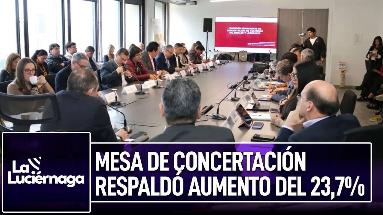 Mesa de concertación laboral respaldó mantener aumento de 23,7% del salario mínimo | La Luciérnaga