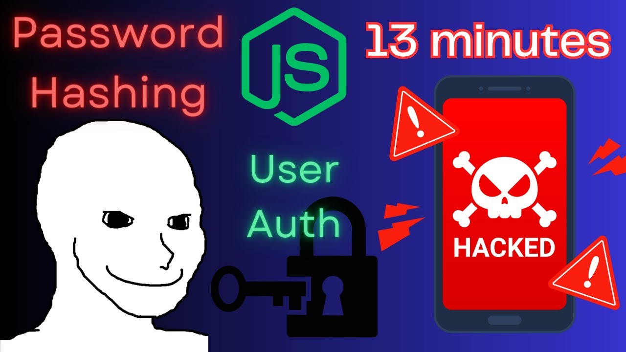 Learn User Authentication & Password Hashing in JavaScript | Absolute Beginners