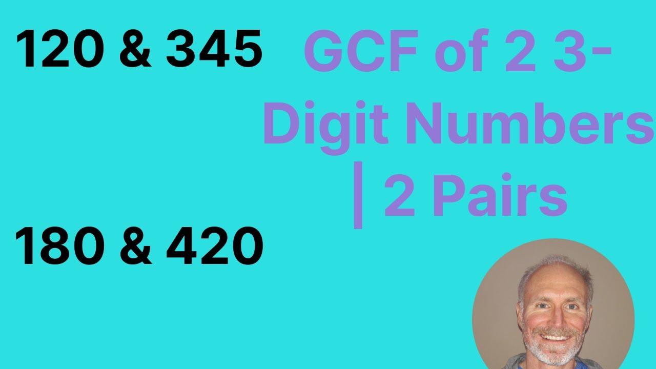GCF of 2 3-Digit Numbers  | 2 Examples | Prime Factorization