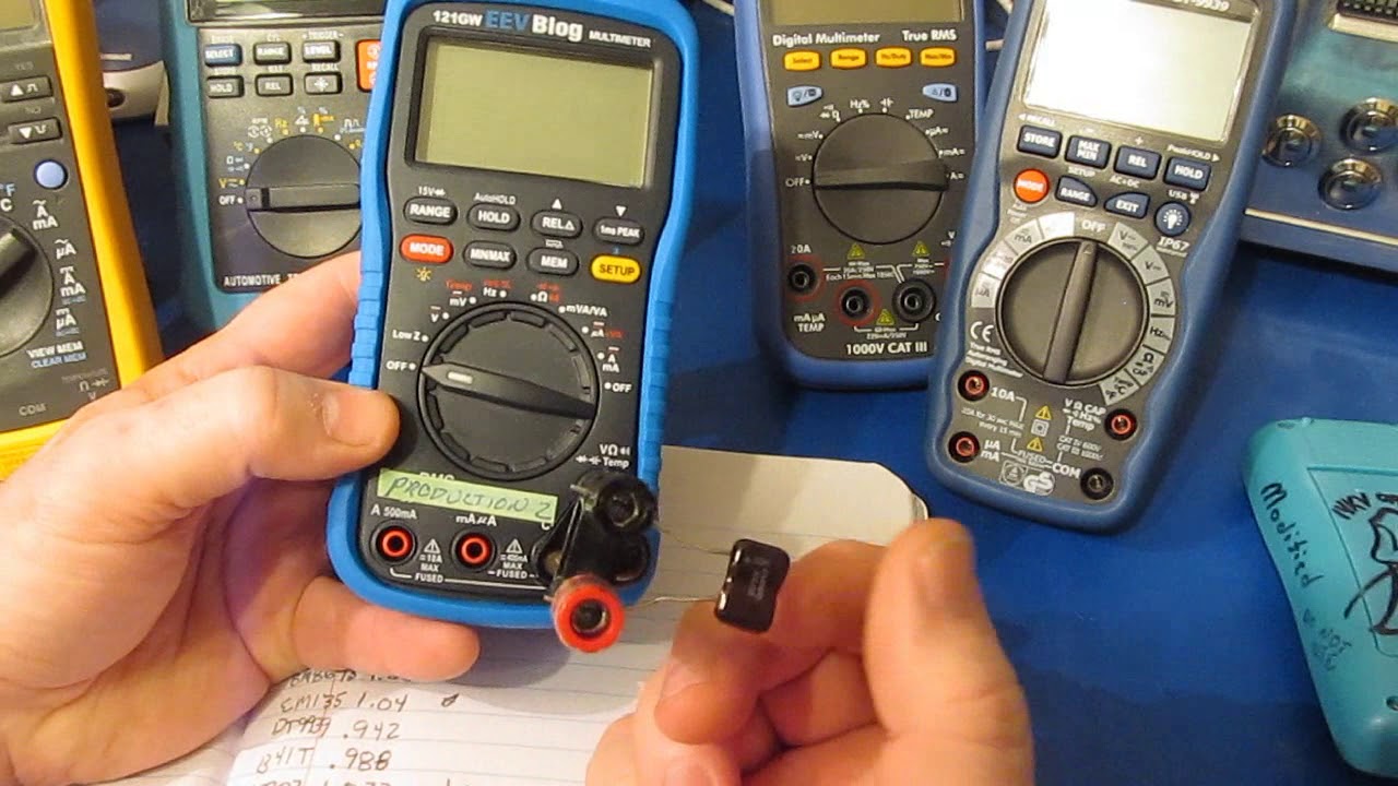 EEVBLOG/UEI 121GW Часть 3. Напряжение, переменный и постоянный ток, конденсаторы