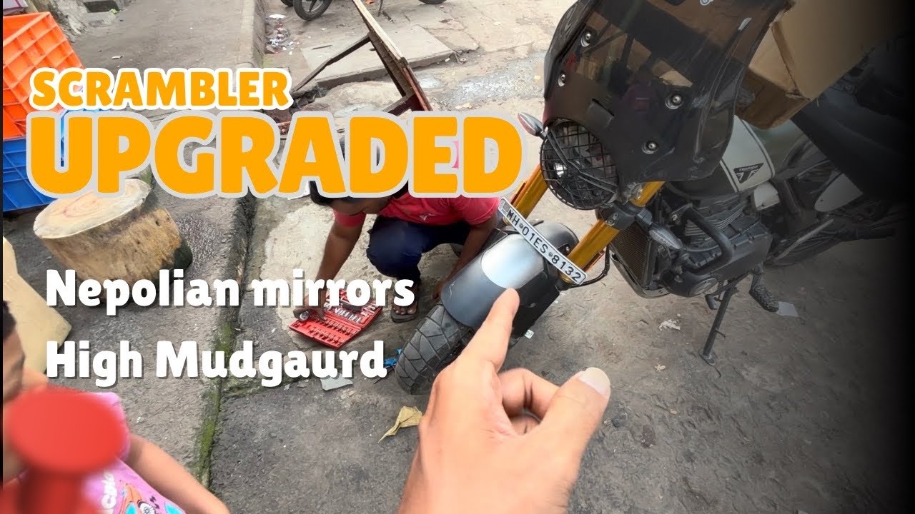 I Upgraded My Scrambler 400X 😍 High Mudguard & Mirrors Review | Mana Telugu Biker