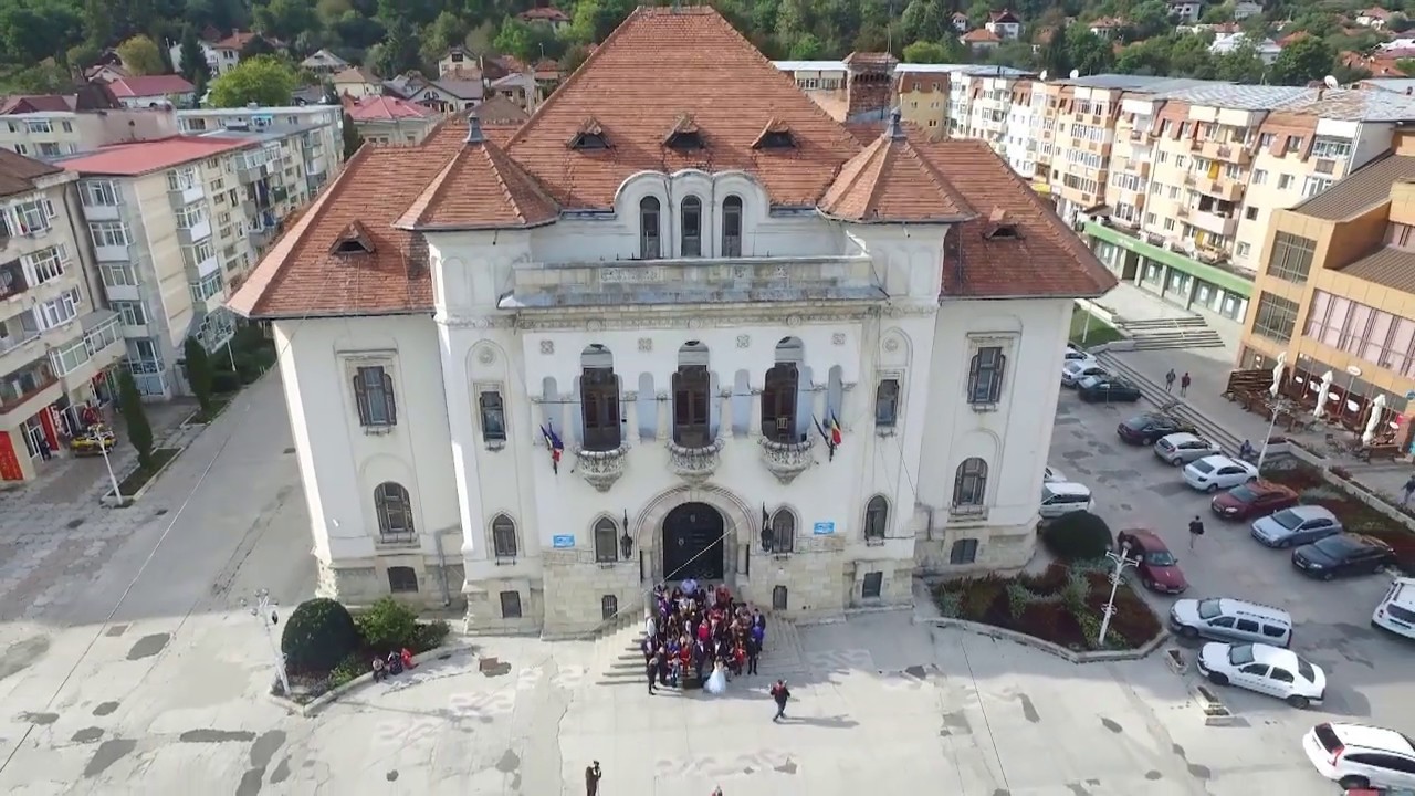Campulung Muscel, Romania - imagini din drona