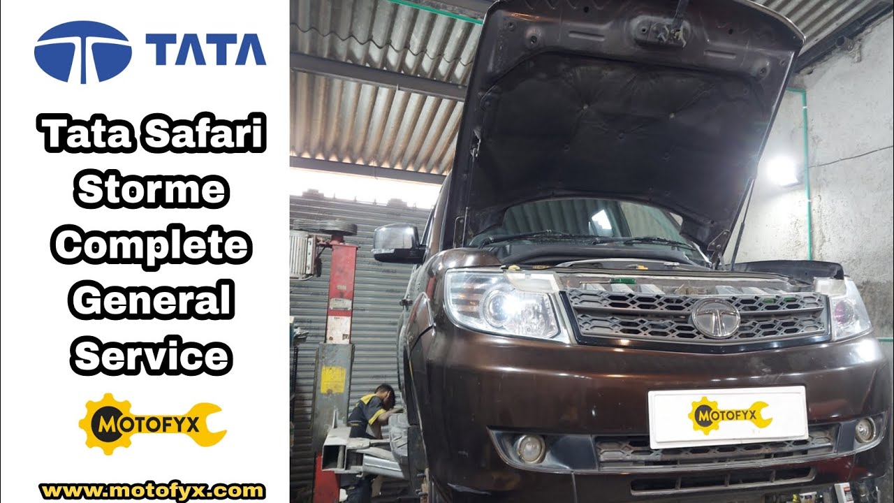 Tata Safari Storme General Service By MotoFyx | Expert Technicians | Genuine Spares | Live Updates