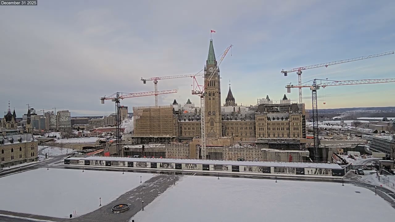 Parliament Hill Timelapse: December 31st 2025