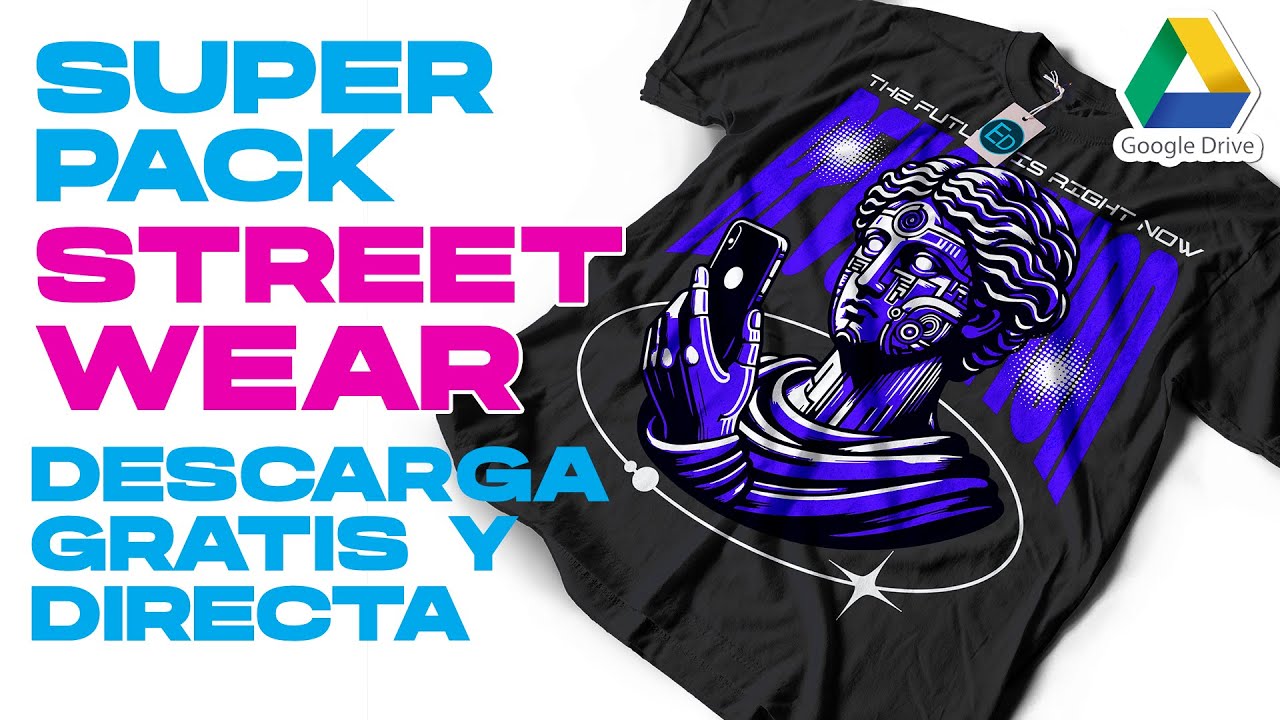 Descargar diseños STREETWEAR para personalizar remeras 😱💣