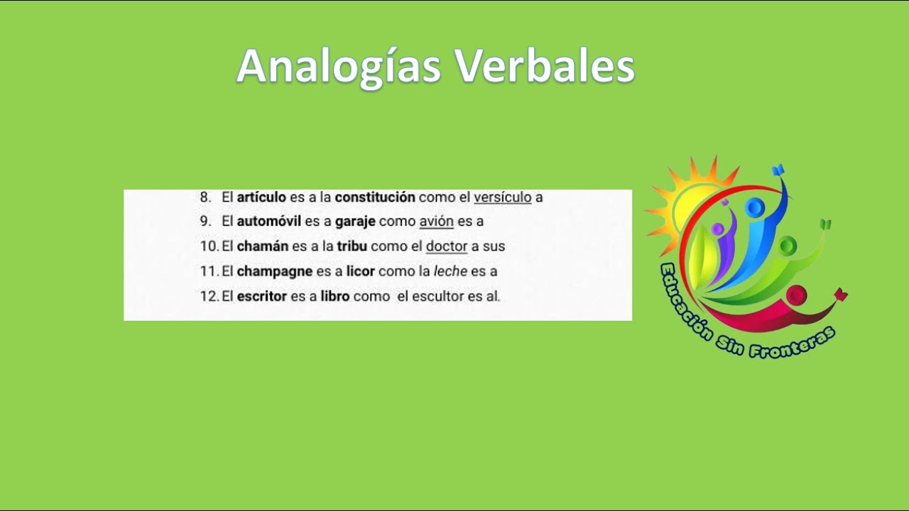 Analogías Verbales  y sus trucos