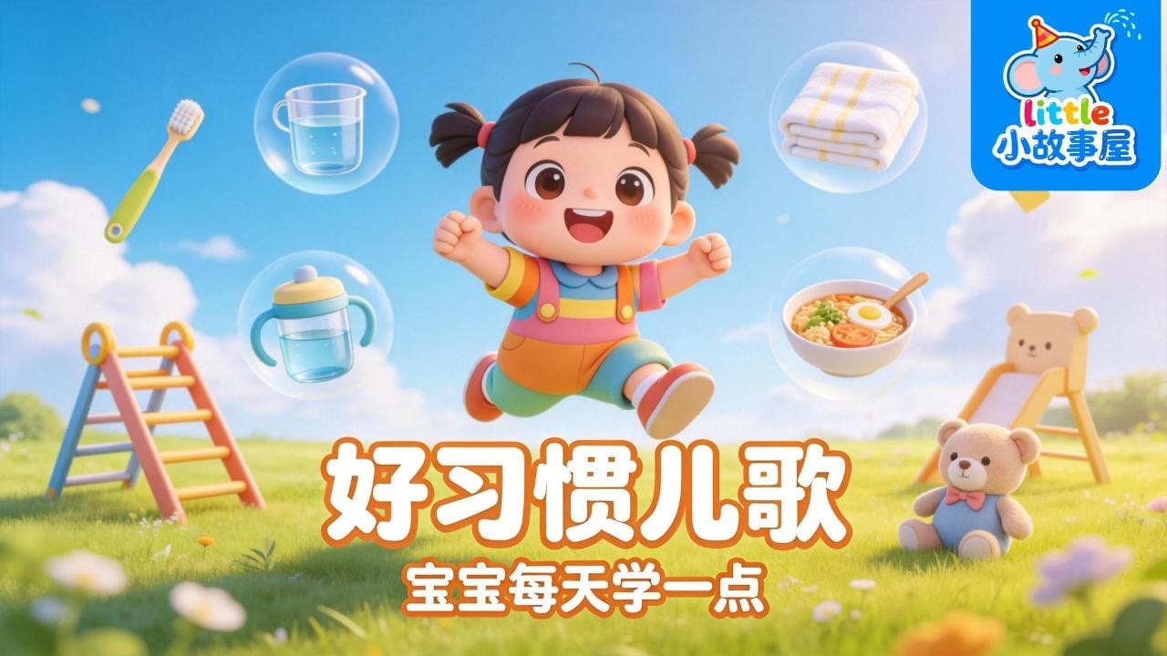 好習慣兒歌合集｜Good Habits Songs for Toddlers 👶  寶寶刷牙洗手睡前訓練兒歌