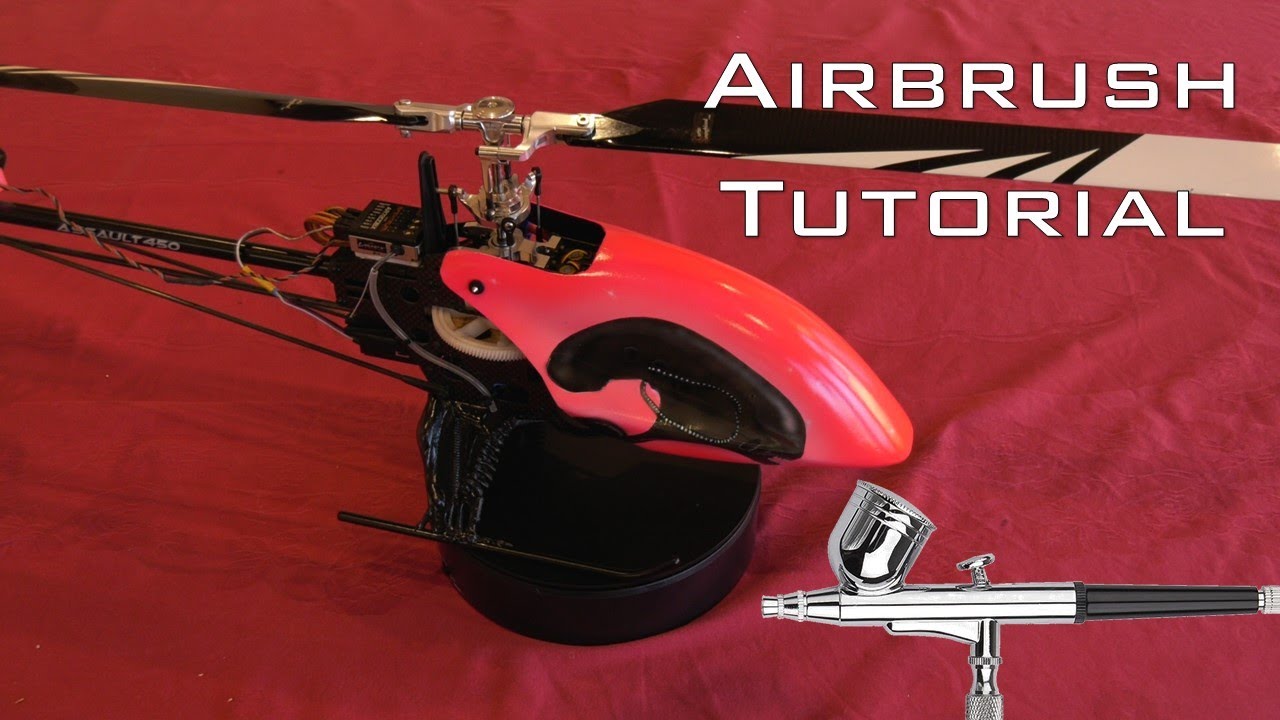 Custom Airbrush RC Helicopter Canopy Tutorial