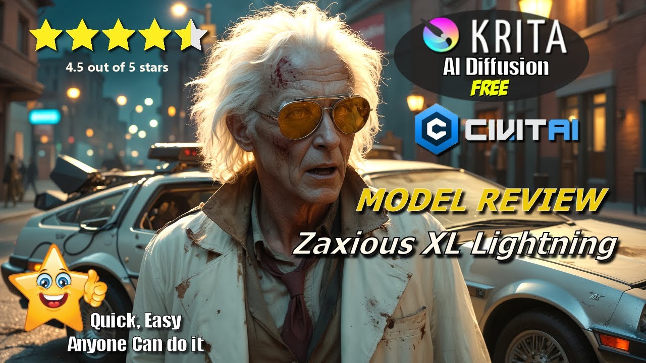 Krita AI, Reviewing The Zaxious_XL Lightning Model