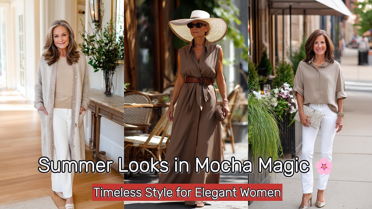 Mocha Mousse Color Palette: 21 Summer Looks for Women Over 60