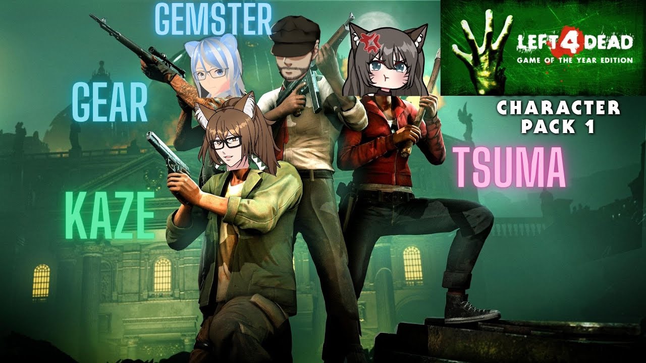 Left 4 dead with @KazeKronoz @Gemster_ @tsuma_asmr Part 6