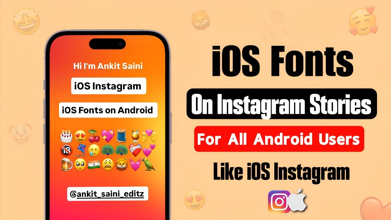 How To Get iOS Fonts On Instagram For Android 2026 | Android Me iPhone Emoji Kaise Kare 
