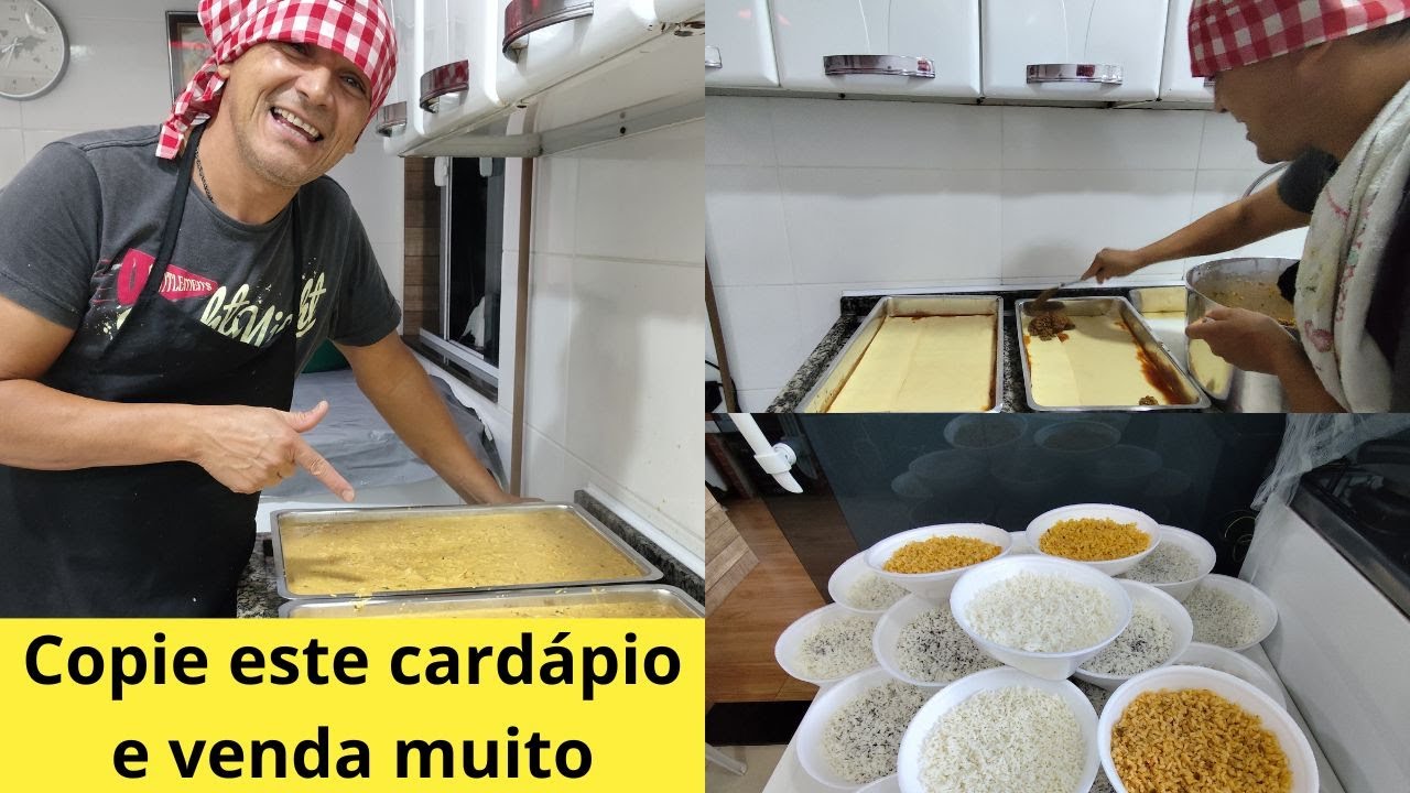 Copie este cardápio e venda muito