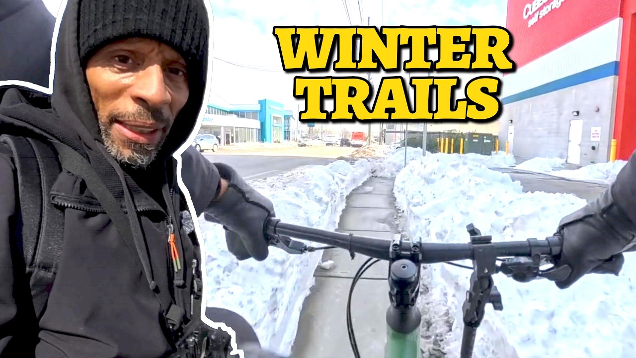 Gravel Bike fun On The Sidewalk