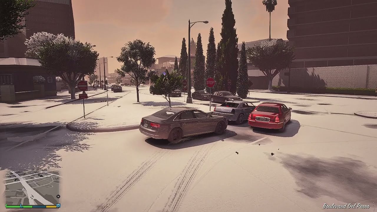 GTA V day and night weather comparison |QuantV 3.0+NVE+Remake+Redux+5Real+Reshade+RTGI+WOV+RCA
