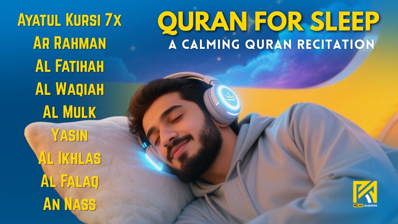 Peaceful Night Quran ✦ Al Fatiha, Ayatul Kursi, Yasin, Ar Rahman, Al Mulk