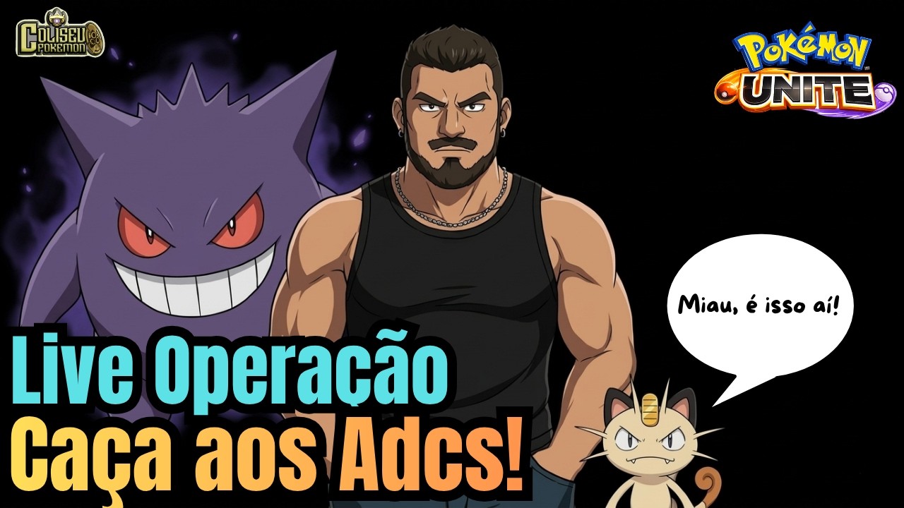 Live de Pokemon Unite: Operação CAÇA AOS ATACANTES!