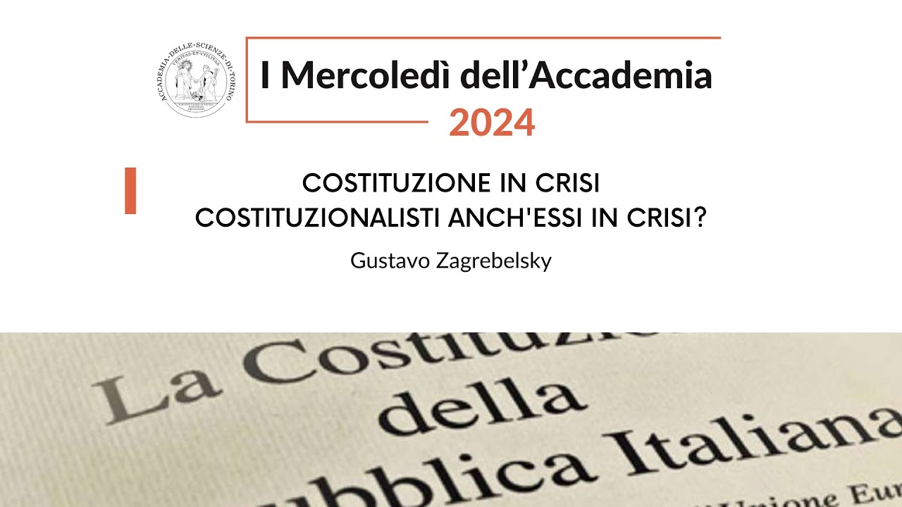 Gustavo Zagrebelsky, Costituzione in crisi - costituzionalisti anch'essi in crisi?