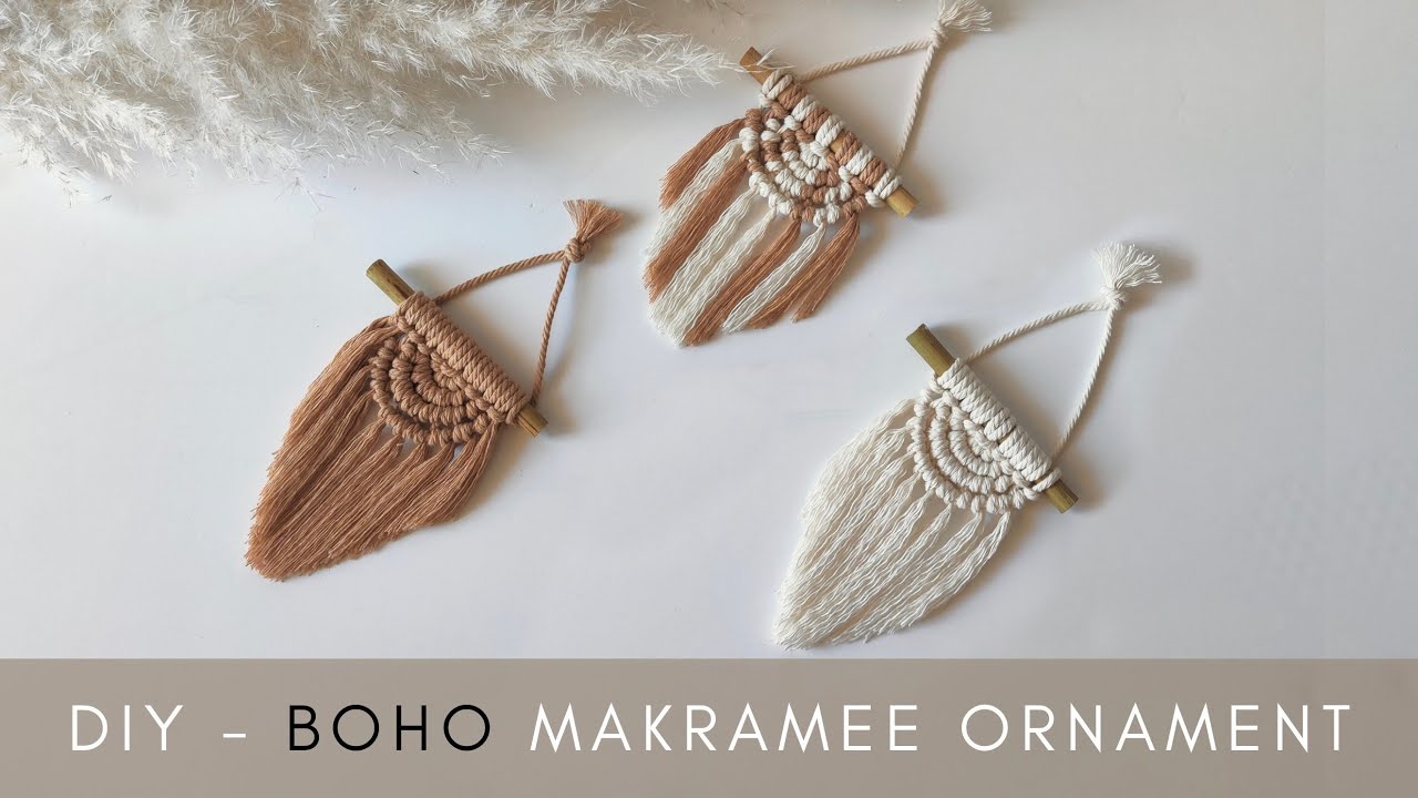 DIY - BOHO MAKRAMEE WANDBEHANG - ORNAMENT/ Boho Macrame Wallhanging - Ornament ♡︎