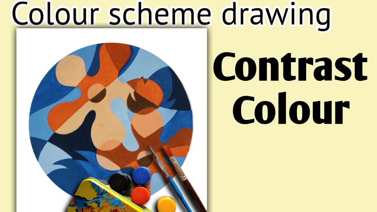 Colour scheme drawing | Contrast colour drawing- for Elementary and Intermediate grade exam |